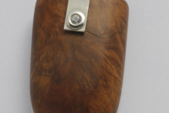 Mallee Burl and CZ pendant