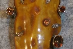Baltic Amber with Sapphire, Zircon, Topaz and Citrine