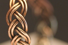 Braided copper wire ring
